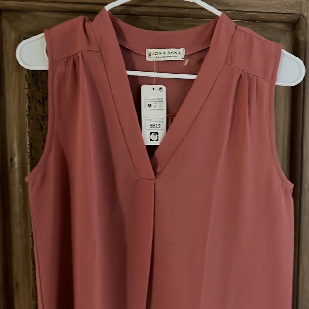 Jon & Anna Contemporary sleeveless blouse/ pink